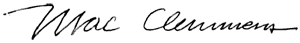 Mac Clemmens Signature
